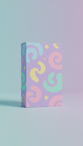 Pack coleccionable stickers lila suave